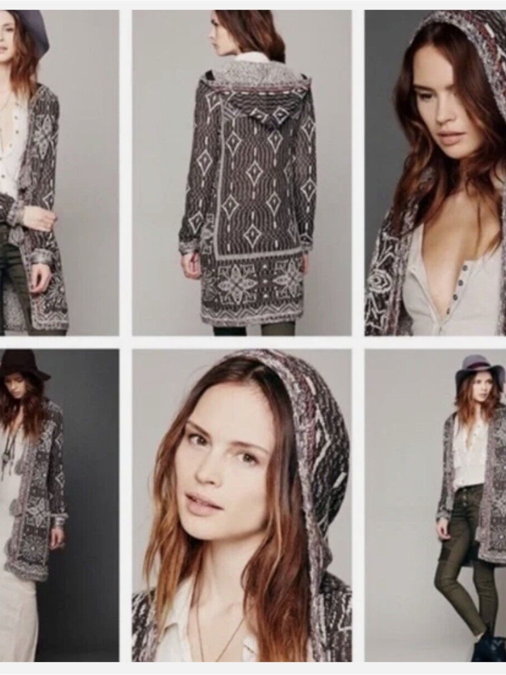 Free People Kai Tassel Hooded Cardigan - Picture 2 of 7